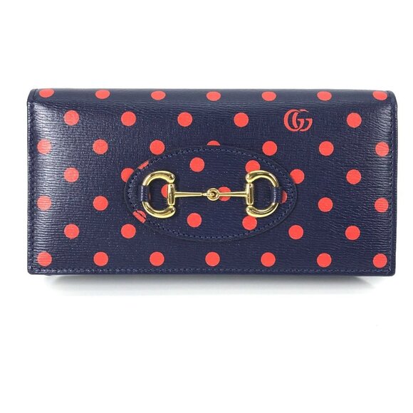 GUCCI Navy Horsebit Wallet - Picture 1 of 16